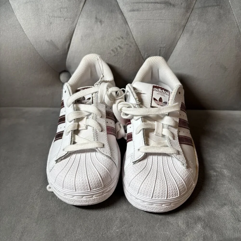 Adidas Superstar‎ Ortholite White Pink Metallic Sneaker Shoes Size 13K NEW